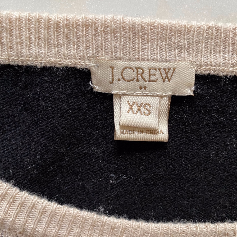 J. Crew Side Button Color Block Sweater - image 4